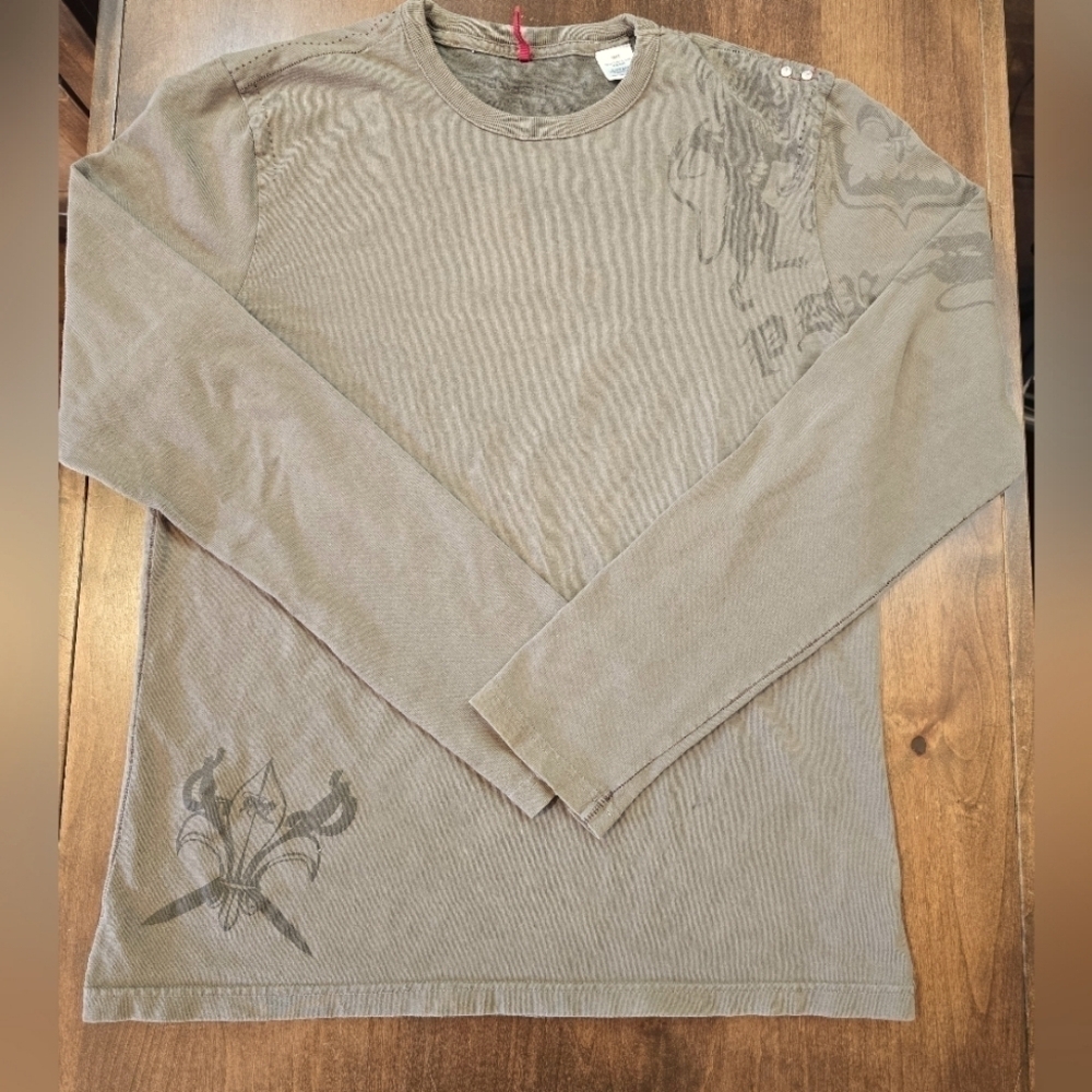Parasuco Gray Long Sleeve Tee